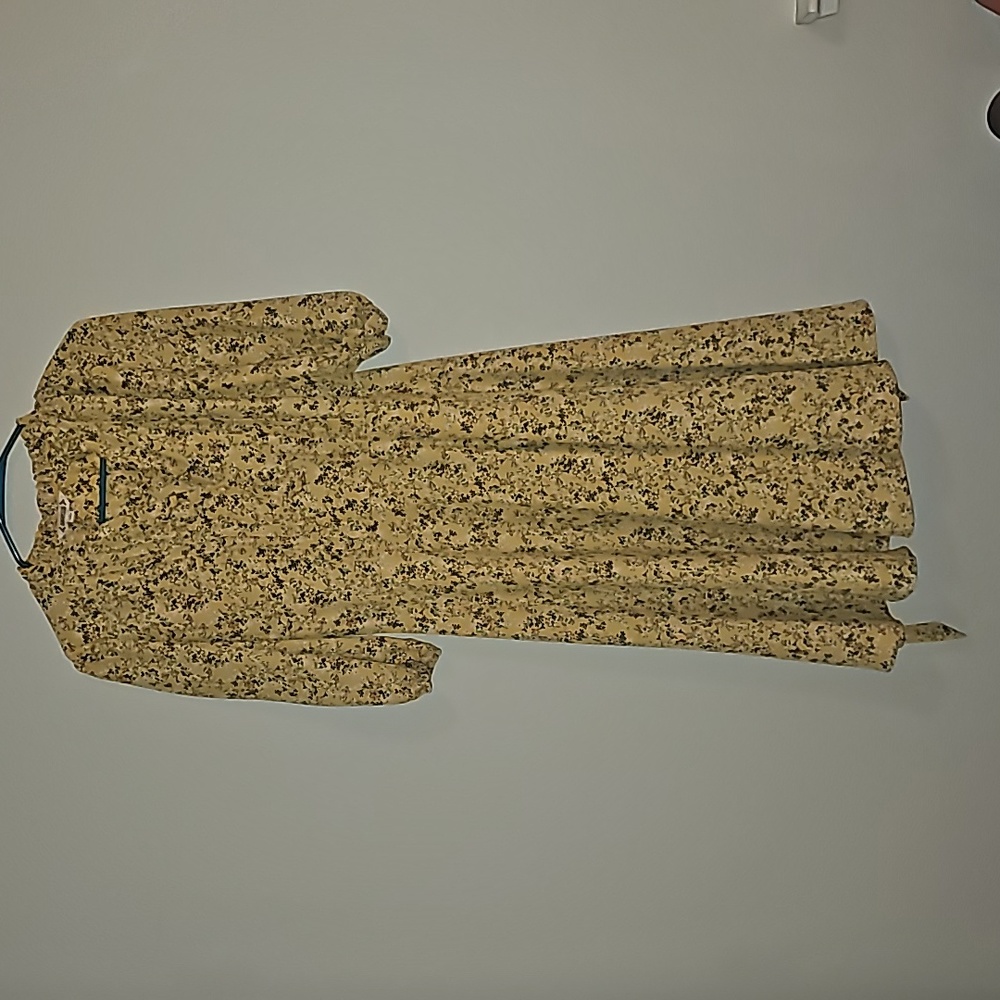 Yellow floral dress never use